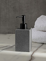 Диспенсер для жидкого мыла 280мл 7x16,5см DE'NASTIA Quadro серый полирезина 000000000001227009