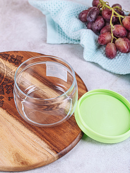 CESNI Банка для сыпучих продуктов420млPASABAHCE Green стекло/пластик43002GreenSL 000000000001057184