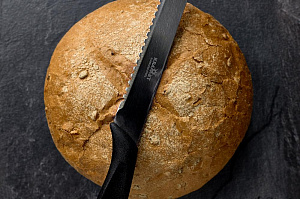 Нож для хлеба малый НХМ-01 ПОСУДА ЦЕНТР, нержавеющая сталь/полипропилен, лезвие 16,3см/общая длина 28,8см, толщина металла 1,2мм, 09 000000000001199134