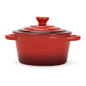 Кастрюля с крышкой 450мл MATISSA красный керамика 000000000001224557