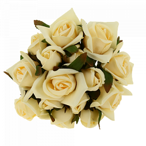Цветок искусственный "Роза" 15 бутонов 25см R010773 000000000001196707