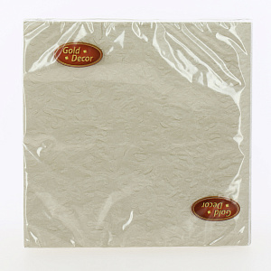 Салфетки бумажные 33х33см 20л 3 слоя NEW LINE GOLD DECOR Золото металлизированные краски 000000000001214912