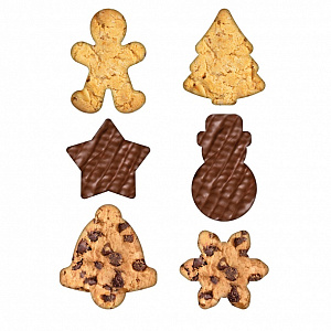Набор формочек для печенья 6шт PHIBO Новый год пластик 000000000001220302