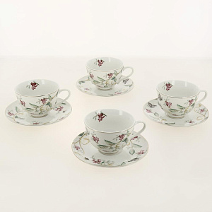 Набор чайный 8 предметов (чашка 230мл-4шт/блюдце-4шт) BALSFORD Грисоль подарочная упаковка фарфор 000000000001200569