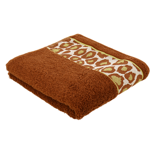 Полотенце 50х90см CLEANELLY BASIC Лиопардо махровое плотность 460гр/м коричневый 100% хлопок ПЦ2601-4478,18-1355 000000000001201410
