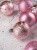 Набор украшений декоративных 9шт розовый пластик (шар матовый 6см-2шт, шар с блестками 6см-2шт, шар с рисунком 6см-5шт) 000000000001208302
