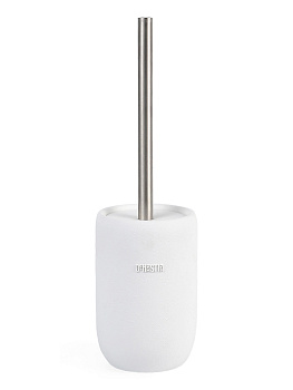 Щётка для унитаза с подставкой DE'NASTIA Лофт белый полирезина 000000000001214828