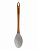 Ложка кулинарная 33x6x1,6см DE'NASTIA деревянная ручка из акации серый силикон 000000000001213968