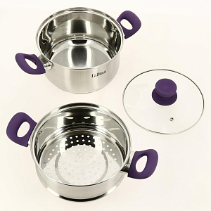 Набор посуды 8 предметов LADINA REGULAR Violetta нержавеющая сталь Набор посуды 8 предметов LADINA REGULAR Violetta нержавеющая сталь 000000000001204281