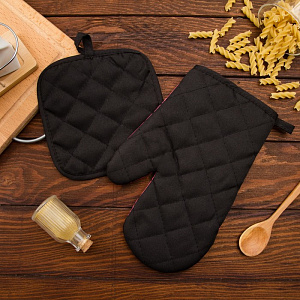 Набор кухонный Этель Love Life Подружки (прихватка 17х17см + рукавица 26х16см) 100%пэ 4485848 000000000001200835