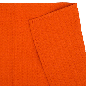 Полотенце кухонное 37х60см СОФТИ крупная вафля оранжевое 100% хлопок 000000000001212680