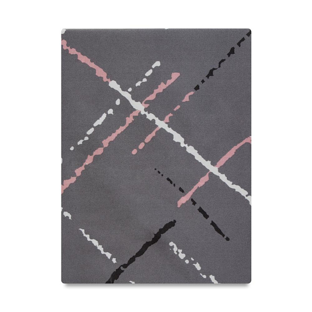 Комплект постельного белья 1,5сп СОФТИ (пододеяльник 147х215см, простыня 150х214см, наволочка 70х70см-2шт) Геометрия серый полиэстер/хлопок 000000000001226129