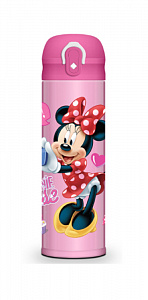 Термокружка 500мл MOULIN VILLA Disney Minnie Mouse розовый нержавеющая сталь 000000000001195829