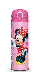 Термокружка 500мл MOULIN VILLA Disney Minnie Mouse розовый нержавеющая сталь 000000000001195829