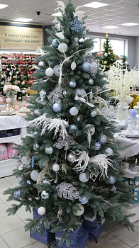 Ель искусственная 220см БИФОРЕС Дриада Микс голубой ПВХ 000000000001214442