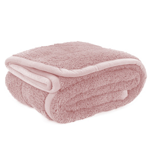 Плед 200x220см DE'NASTIA Уютный розовый полиэстер 000000000001200268