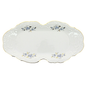 Блюдо 36см CMIELOW 9706 прямоугольное blue фарфор 000000000001172841