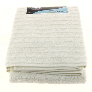 Полотенце 70х140см ПОСУДА ЦЕНТР белый хлопок 000000000001187027