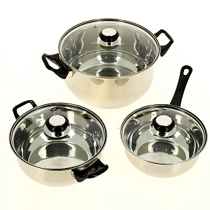 Набор кастрюль Милена, 6 предметов Набор кастрюль Милена, 6 предметов 000000000001006439