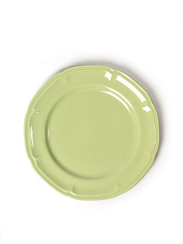 Тарелка обеденная 27,2см DE'NASTIA Provence однотон зеленый фарфор 000000000001231309