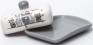 Масленка ELRINGTON КОТЫ-ПОВАРЯТА подарочная упаковка керамика 000000000001211192