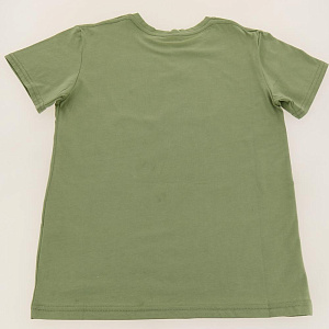 Футболка для мальчика DE'NASTIA трикотаж 140 (9-10лет) зеленый 100%Хлопок I000152 000000000001178268