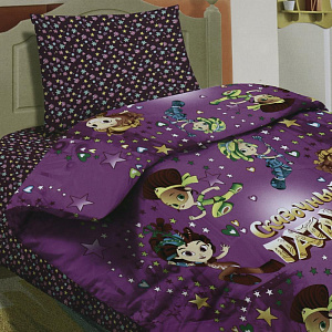 Комплект постельного белья 1,5-спальный ПАВЛИНА Сказочный патруль бязь хлопок 000000000001183647