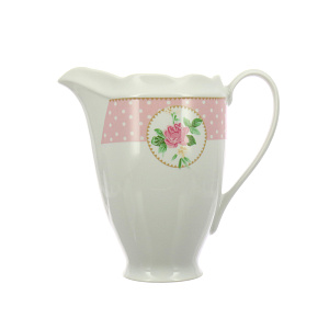 Кувшин Mix&Match Porcelaine Czech Gold Hands, розовый, 1л 000000000001136197