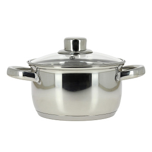 Кастрюля VITA со стеклянной крышкой, 16х9 см, 1.8л 000000000001153956