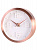 Часы настенные кварцевые Стиль белый (корпус из алюминия, циферблат из полистирола, питание от батарейки типа AA 15x4,2см 79655 000000000001185760