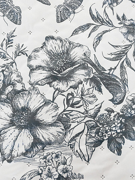 Покрывало 240x260см DE'NASTIA Tiger белый/серый полиэстер 000000000001230719