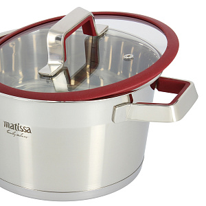 Кастрюля с крышкой Калипсо Matissa, 3.2л, нержавеющая сталь 000000000001116928