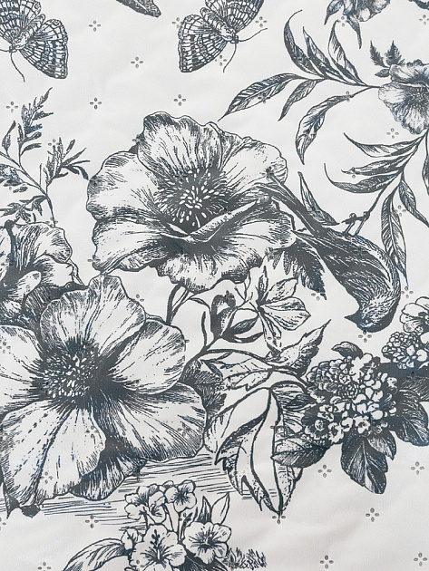 Покрывало 240x260см DE'NASTIA Tiger белый/серый полиэстер 000000000001230719