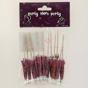 Зонтики дерев., 12шт R010151 000000000001174040