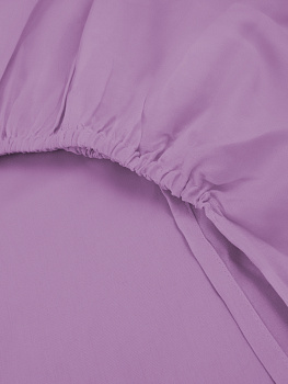 Проcтыня натяжная DE'NASTIA сатин 160x200+25см 100%Хлопок сирень C010755 000000000001192983