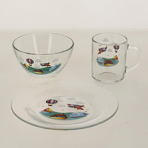 ИГРУШКИ Набор для завтрака 3 предмета ОСЗ стекло 000000000001187843