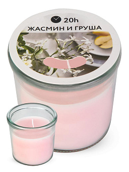 Свеча в стакане 7х7см FORA в ассортименте парафин 000000000001226067