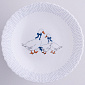 Тарелка суповая 18см FARFORELLE Гуси стеклокерамика