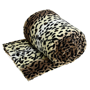 Плед меховой DE'NASTIA Леопард 200х220см 100%Полиэстер в ассортименте T740008 000000000001030047