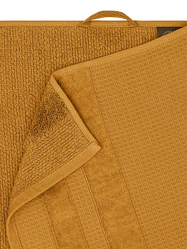 Полотенце 50x90см DE'NASTIA КРАФТ горчичный хлопок 100% 000000000001219505