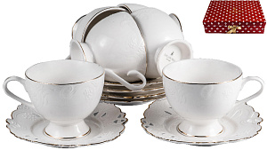 Набор чайный12шт фарфор6чашек220мл/6блюдец Толеге подарочная упаковка Грация Balsford 101-30045 000000000001197912
