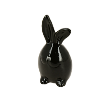 Фигура декоративная "Заяц" черный керамика R011248 000000000001200366