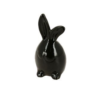 Фигура декоративная "Заяц" черный керамика R011248 000000000001200366