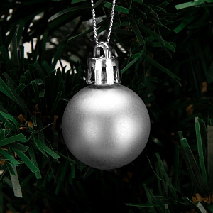 Декоративное украшение Набор шаров 12шт 3см серия Золотая микс пластик 000000000001224099