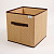 Коробка для хранения 30x30x30см РУТАУПАК ГОРОХ квадрат без крышки ручки ткань 000000000001211966