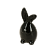 Фигура декоративная "Заяц" черный керамика R011248 000000000001200366