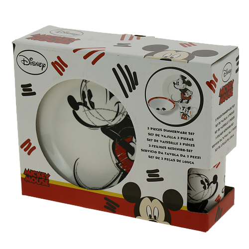 Посуда керамическая набор в подарочной упаковке 3 предмета Микки Набросок Stor 275406/78175 000000000001193162