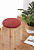 Круглая подушка на стул DeNASTIA 31,5см бархатная, цвет бордовый P111190 000000000001200414