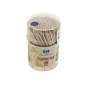 Зубочистки РУСАЛОЧКА 300 штук (10x10) 000000000001192229