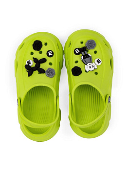 Сабо женские на платформе 35-36 зеленый ЭВА 000000000001223179